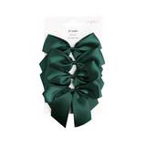 Chonga navideña 12 x 10 cm color verde satín - set de 4 unidades