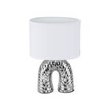 Lampara de mesa cromada ceramica 1 x e1