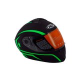 Casco para moto xl negro y verde