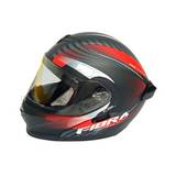 Casco doble prop negro/rojo talla m