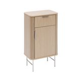 Mueble organizador para baño de mdf 45x30x80 cm beige liora