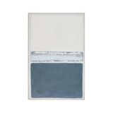 Cuadro decorativo con marco de mdf 116x75 cm jimena azul