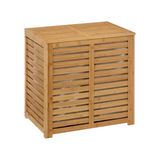 Cesta para ropa de bambu 58.2x40.2x60 cm sicela beige