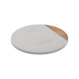 Bandeja giratoria de marmol blanco 30 cm