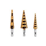 Broca escalonada 3/16 - 1/2 pulg (4.76 - 12.7 mm) s/3