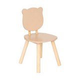 Silla infantil de mdf de 26 x 26 x 49 cm color beige