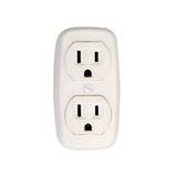 Tomacorriente doble superficial 15a 125v blanco