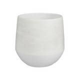 Maceta decorativa de ceramica 23x24 cm evora blanco