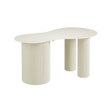 Mesa decorativa plastica para plantas 80x43x40 cm crema 3 piezas