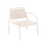 Silla de metal beige 68 x 67 x 70 cm