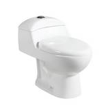 Inodoro elongado color blanco - 1 pieza