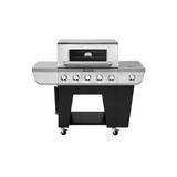 Parrilla gas 60.000 btu 5 quem + 1 quem lateral