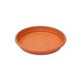 Plato redondo terra terracota 34 cms plastiken 7434