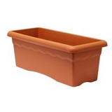 Maceta rectangular terra terracota 50 x 22 cms plastiken 7501