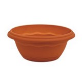 Maceta con plato terracota 26 cms plastiken 7681