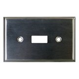 Placa para switch acero inoxidable