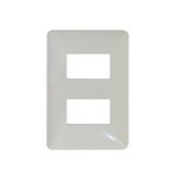 Placa blanca de 2 modulos matix bticino am503s/2bn