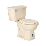 Inodoro redondo blanco hueso 2 pzas
