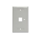 PLACA SENCILLA PARA TOMA RJ45 BLANCA