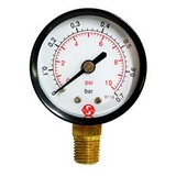 Manómetro 10 psi 2 pulg