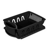 Escurridor para platos negro con base