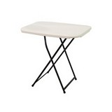 Mesa plastica plegable 29pulg blanca rectangular personal