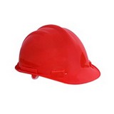 Casco de seguridad rojo