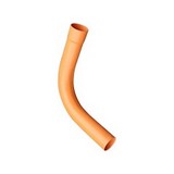 Curva pvc alto impacto 4 pulg (10.16 cm) anaranjada