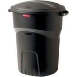 Basurero con tapadera negro 32 gal