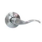 CERRADURA DE MANIJA PARA BAÑO CROMO SATINADO