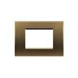PLACA TRIPLE BRONCE LIVING LIGHT