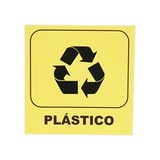 Rótulo reciclaje plástico 20 x 20 cm