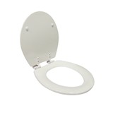 Asiento redondo para inodoro blanco