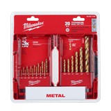 Set de brocas de titanio 1/16-1/2 pulg 20 piezas