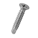 Tornillo goloso con punta de broca cabeza plana 8 x 1 1/4