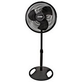 Ventilador de pedestal negro de 16 pulg (40.64 cm)