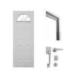 Puerta metalica media luna