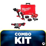 Kit - taladro + atornillador + esmeril angular