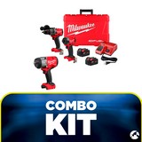 Kit - taladro + atornillador + llave de impacto